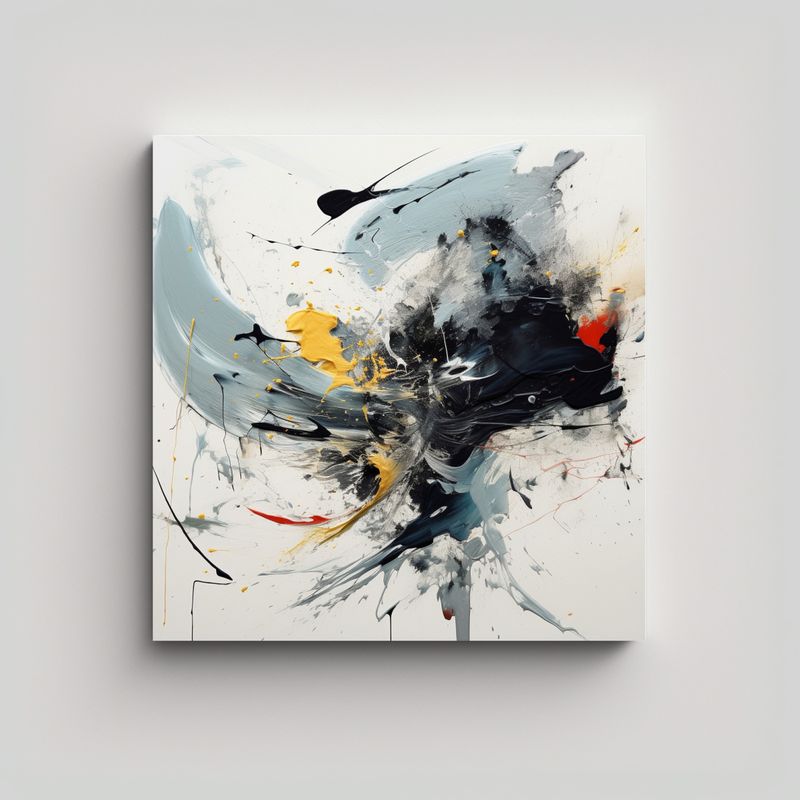 GENERICO - Pinturas Decorativas Modernas En Blanco 193151OI 80x80 Cm