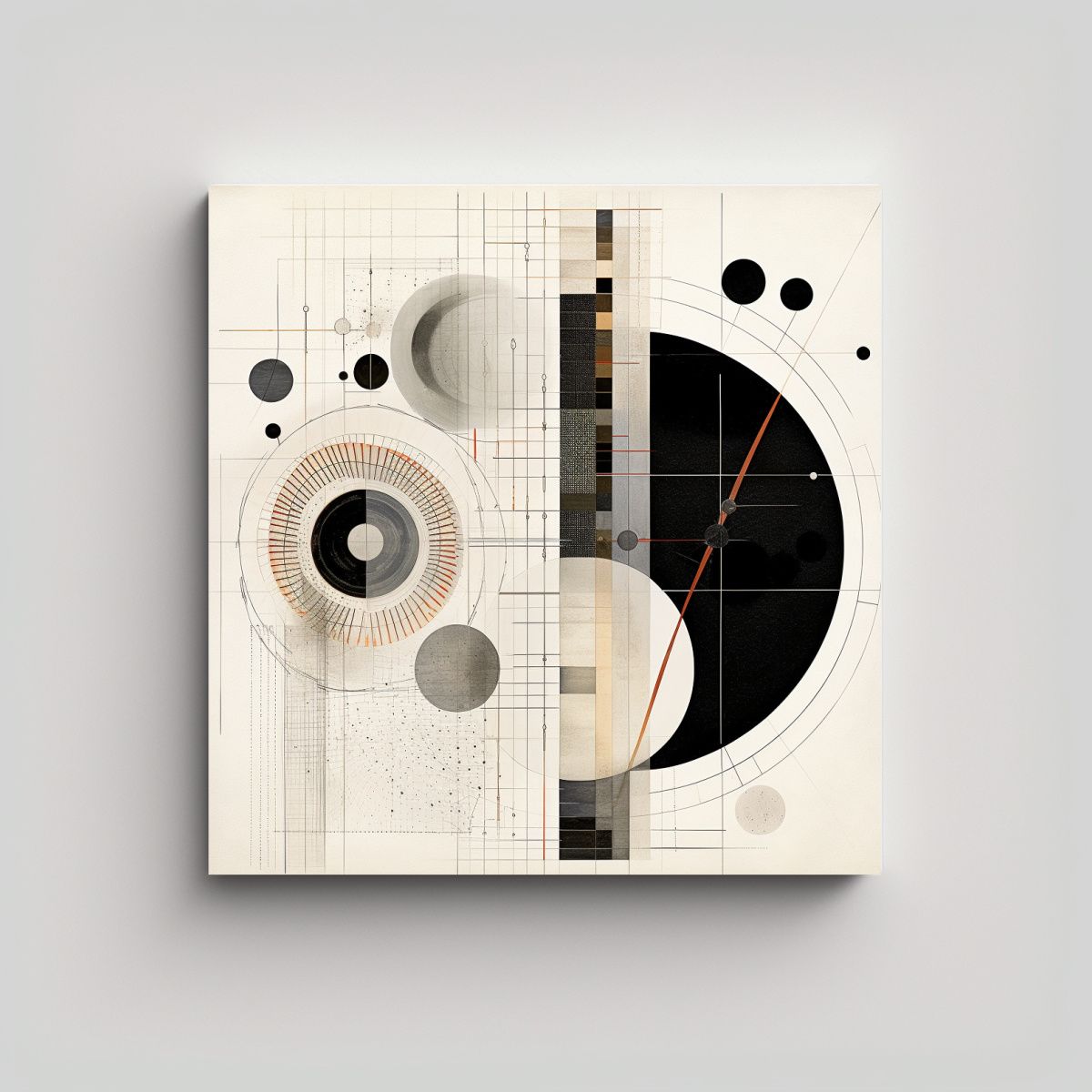 GENERICO - Pintura Digital De Imagen Abstracta Minimalista 70x70 Cm