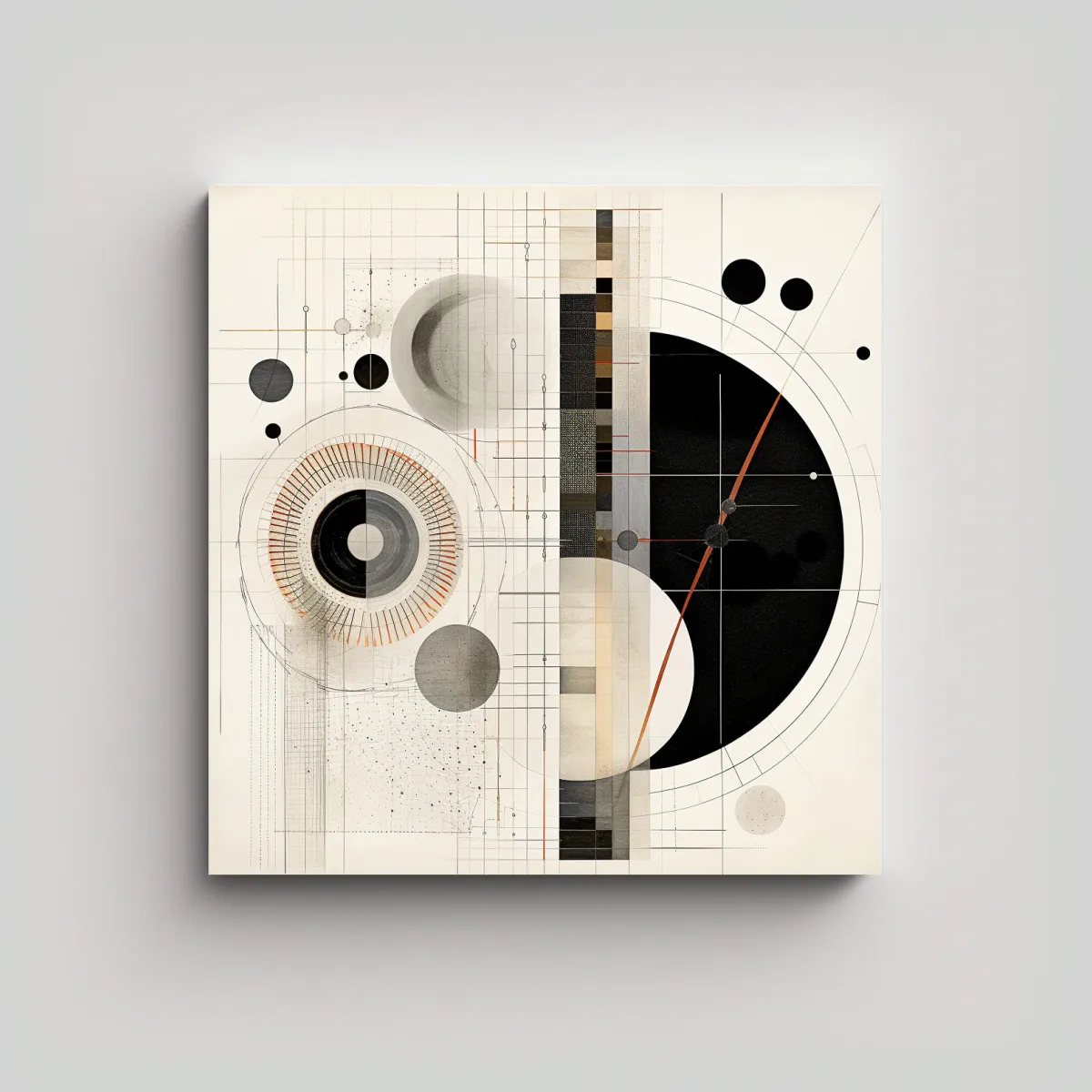 GENERICO - Pintura Digital De Imagen Abstracta Minimalista 70x70 Cm