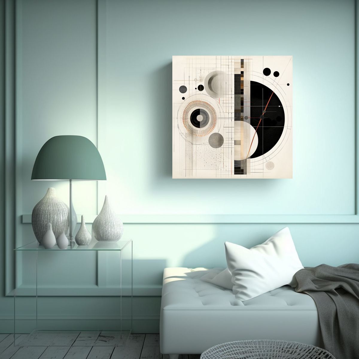 GENERICO - Pintura Digital De Imagen Abstracta Minimalista 70x70 Cm