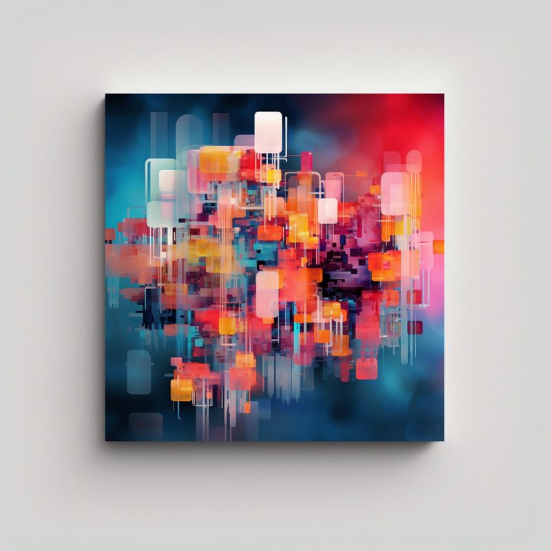 GENERICO - Lienzo Tonos Naturaleza Viva: Tesoros De Datos 50x50 Cm