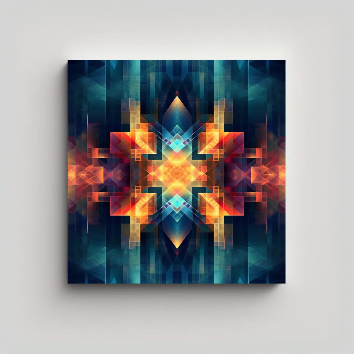 GENERICO - Arte De Pared Abstracto Geométrico Mágico Ewanek 70x70 Cm