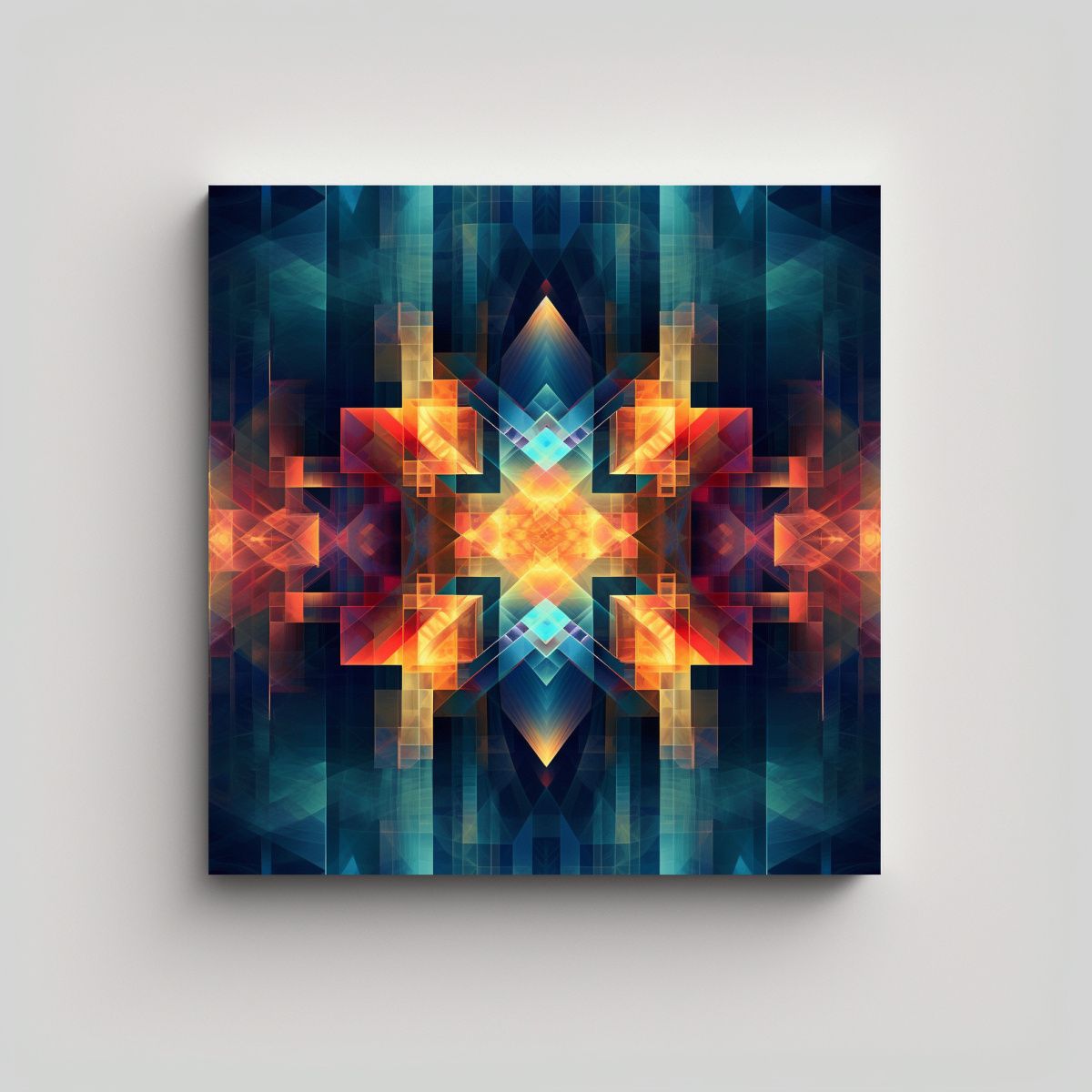 GENERICO - Arte De Pared Abstracto Geométrico Mágico Ewanek 50x50 Cm