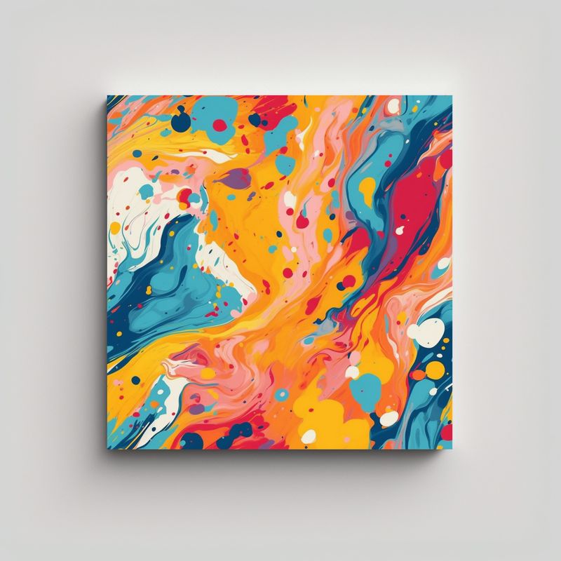 GENERICO - Pinturas Decorativas De Regalo Con Estallido De 50x50 Cm
