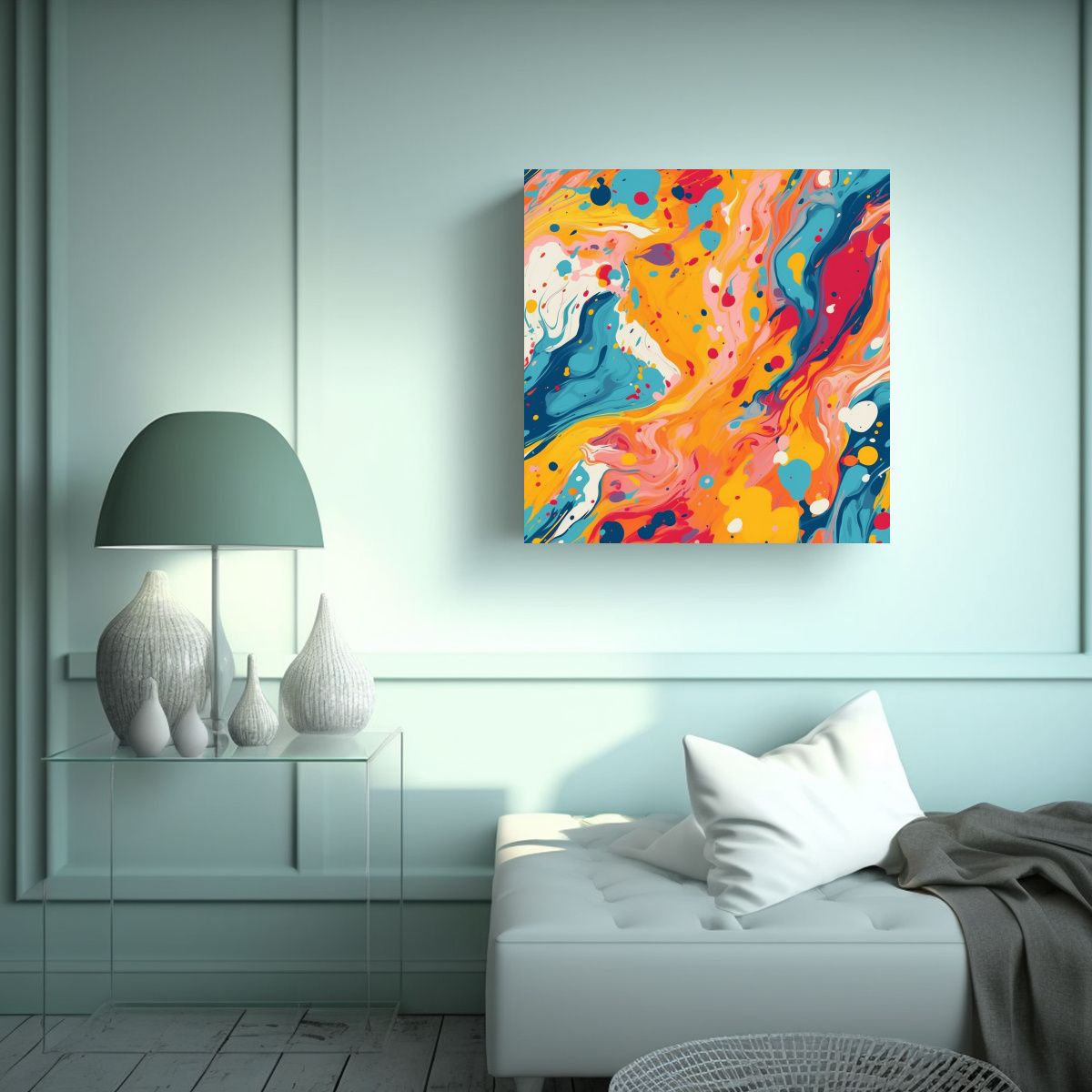 GENERICO - Pinturas Decorativas De Regalo Con Estallido De 80x80 Cm