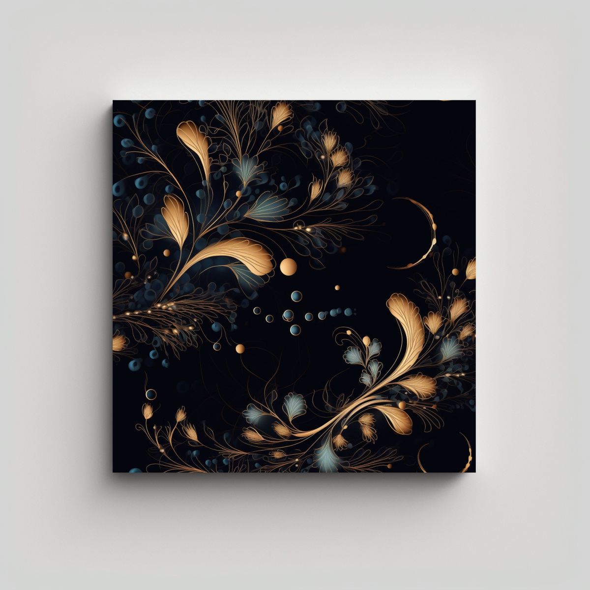 GENERICO - Lienzo Movimiento Hogar Deco Patrón Delicado 80x80 Cm