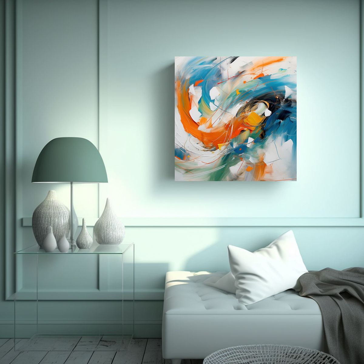 GENERICO - Pinturas Decorativas Con Líneas Complejas Y 70x70 Cm