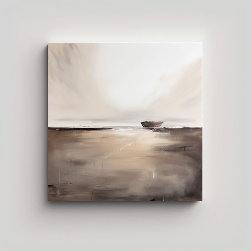 GENERICO - Lienzo De Tela Abstracto Calidez Akopashvili 90x90 Cm
