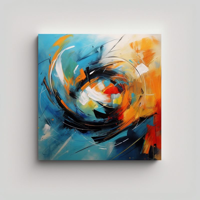 GENERICO - Pinturas Abstractas En Color Completo Y Hermosa 60x60 Cm