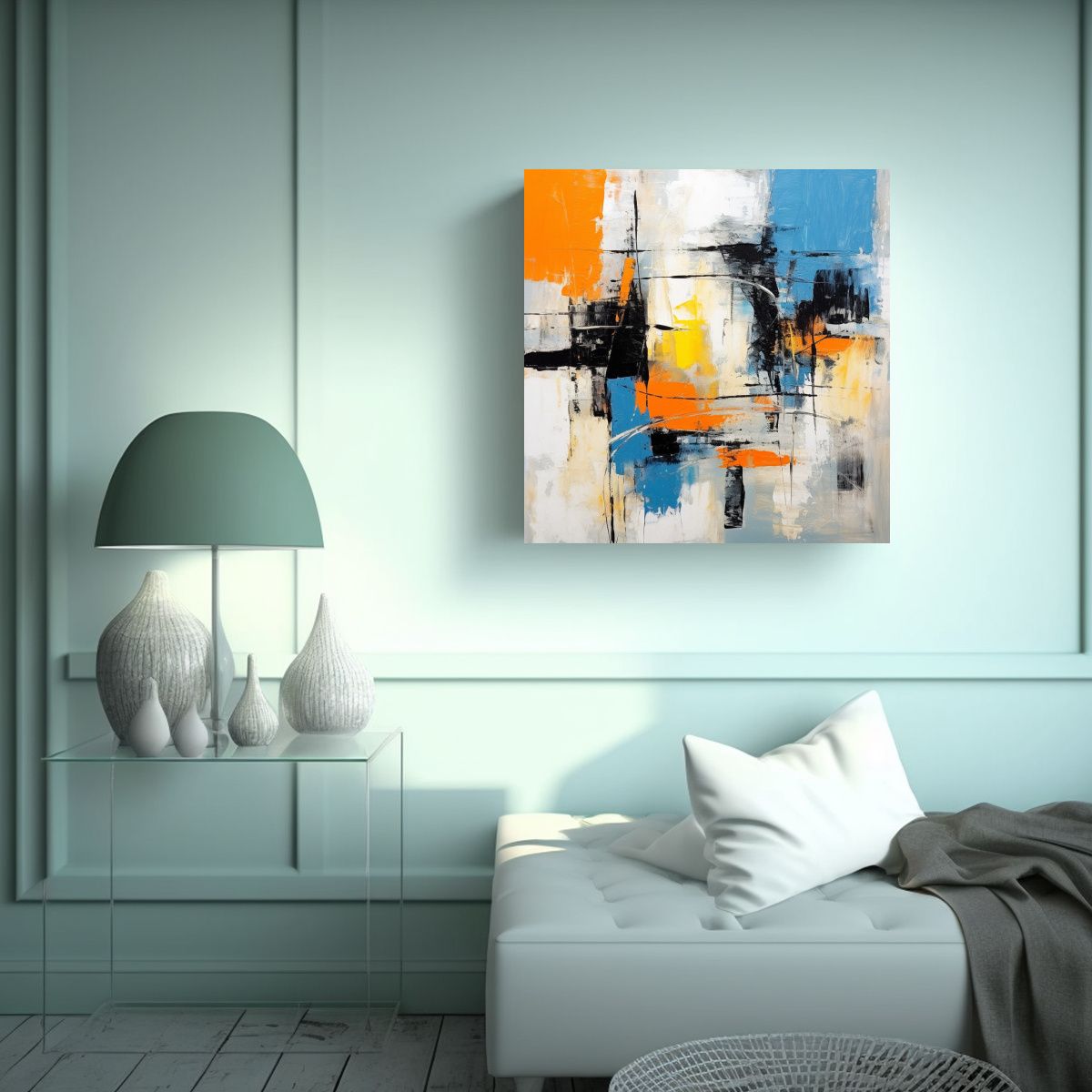 GENERICO - Cuadros De Tela Modernos Para Decoración Con 60x60 Cm