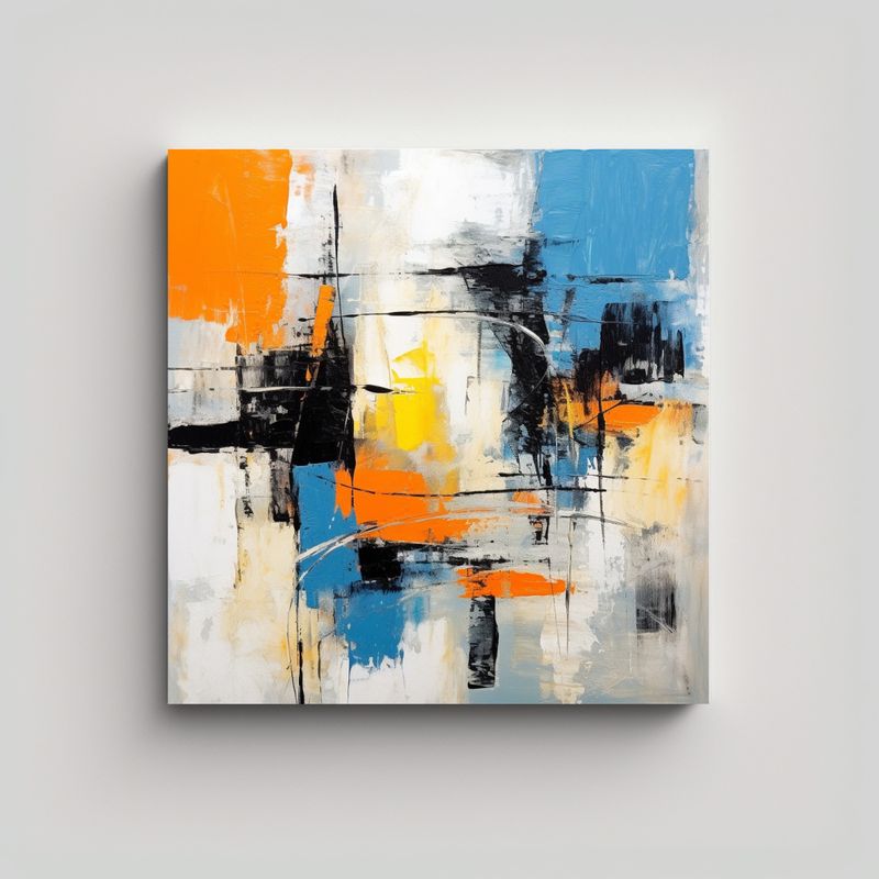 GENERICO - Cuadros De Tela Modernos Para Decoración Con 50x50 Cm