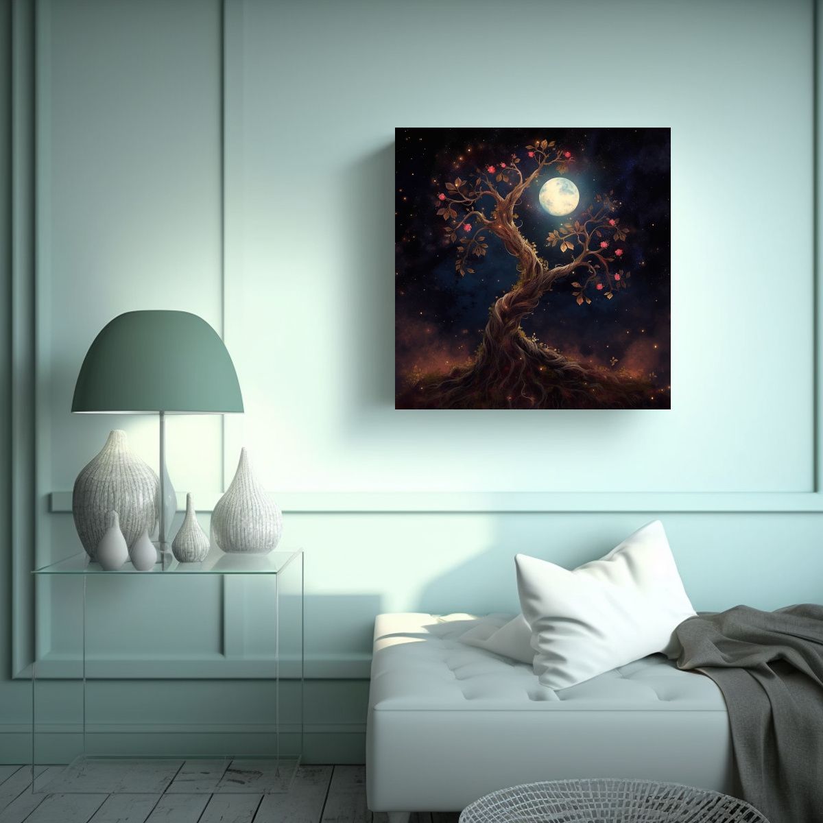 GENERICO - Cuadro Espectacular Oaken Spells Dark Galaxy 90x90 Cm