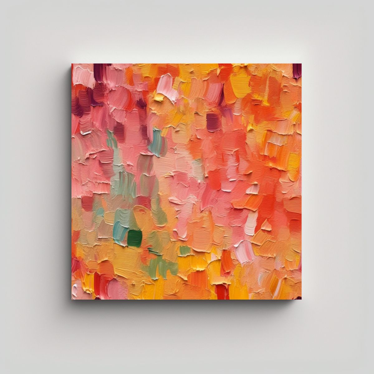 GENERICO - Lienzo De Tela Inspiración Vintage: Pintura Al 70x70 Cm