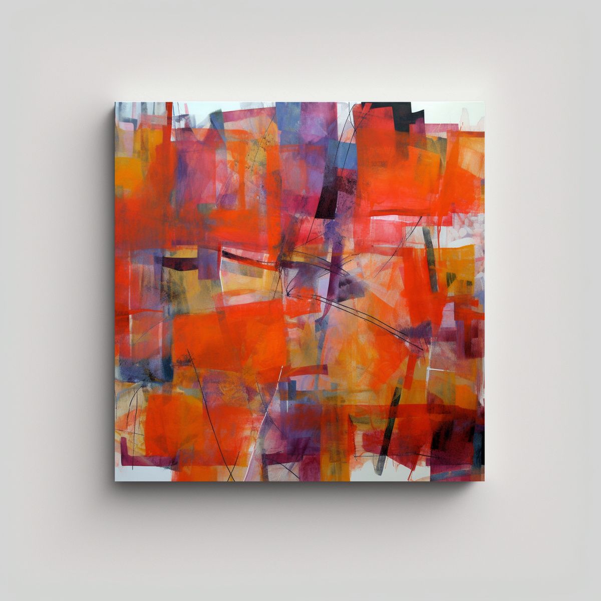 GENERICO - Cuadro Surrealista De Alta Calidad Pastiche 90x90 Cm