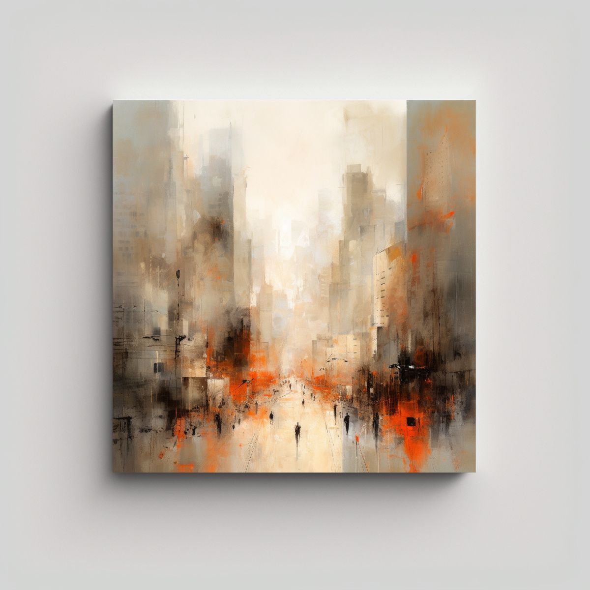 GENERICO - Pinturas De Decoración Abstractas Resistentes En 90x90 Cm