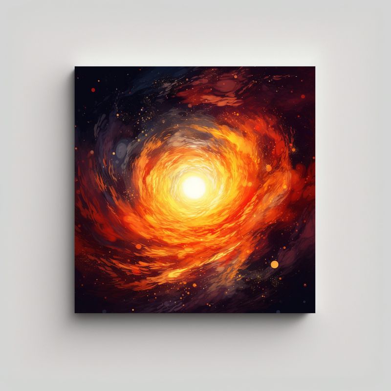 GENERICO - Cuadro Lienzo De Tela Con Colores Vibrantes De 60x60 Cm