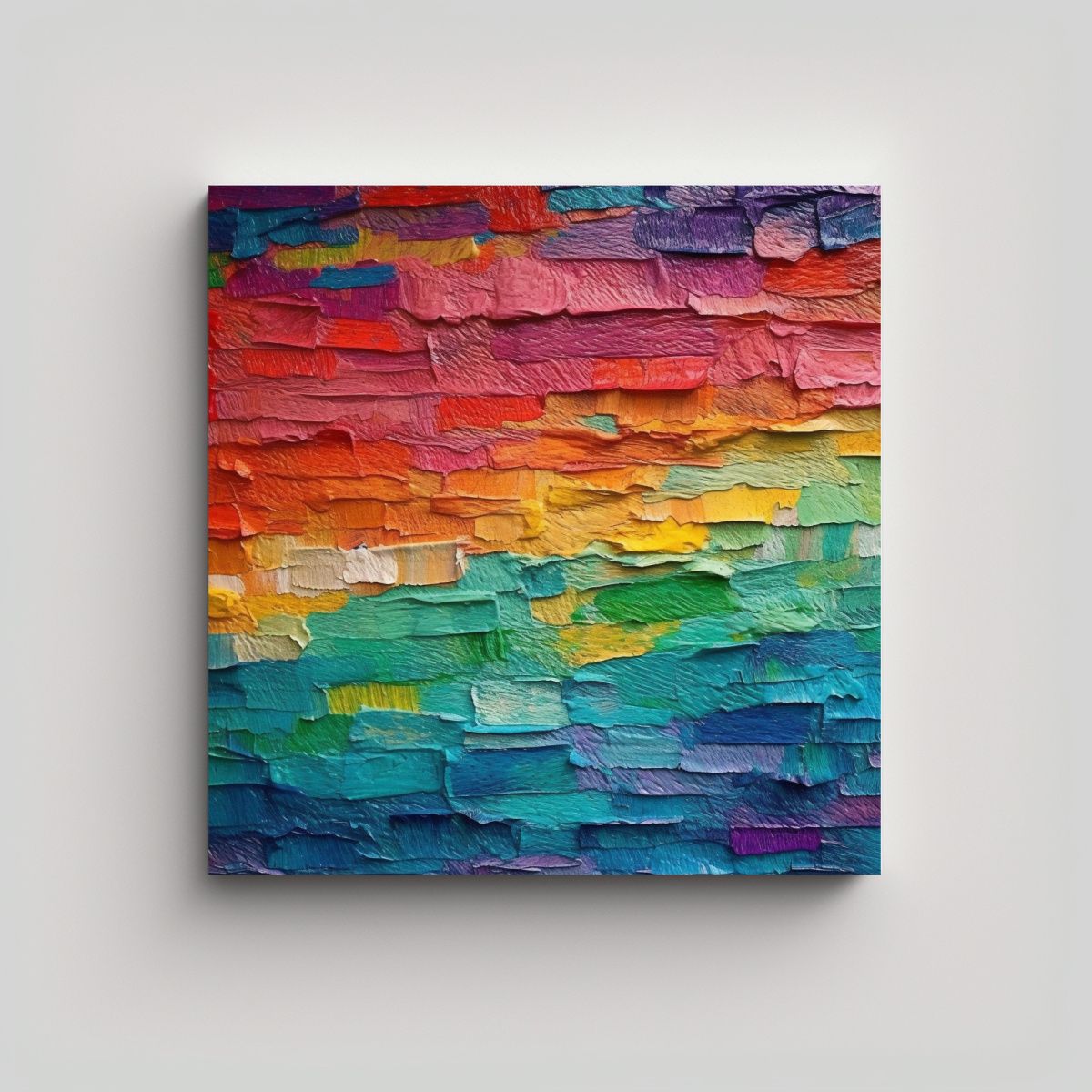 GENERICO - Pintura Decorativa Lienzo Expresión Protagonismo 80x80 Cm