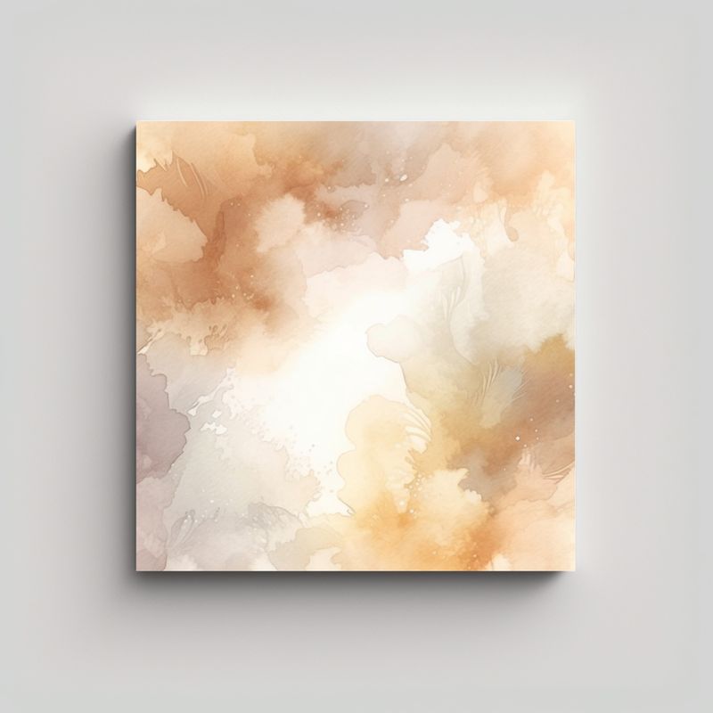 GENERICO - Pinturas Decorativas Neutrales Beige Vintage Con 60x60 Cm