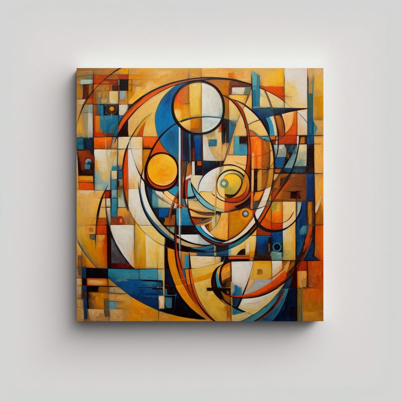 GENERICO - Pinturas Decorativas De Composición Surrealista, 70x70 Cm