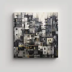 GENERICO - Pintura Abstracta Inspiradora Y Cálida Guiyang 60x60 Cm
