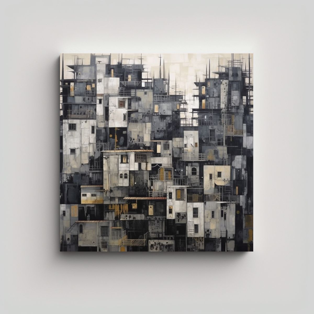 GENERICO - Pintura Abstracta Inspiradora Y Cálida Guiyang 70x70 Cm