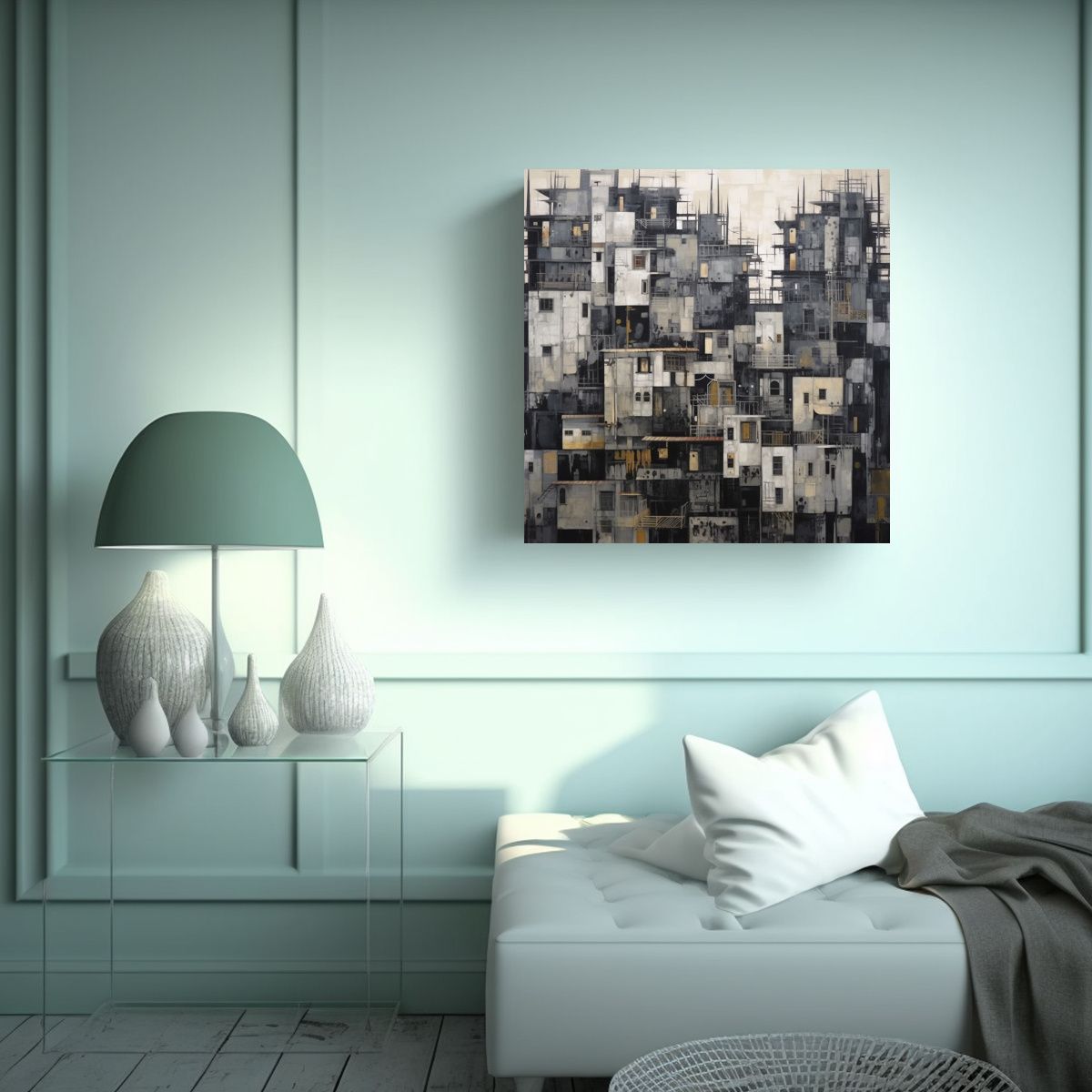 GENERICO - Pintura Abstracta Inspiradora Y Cálida Guiyang 70x70 Cm