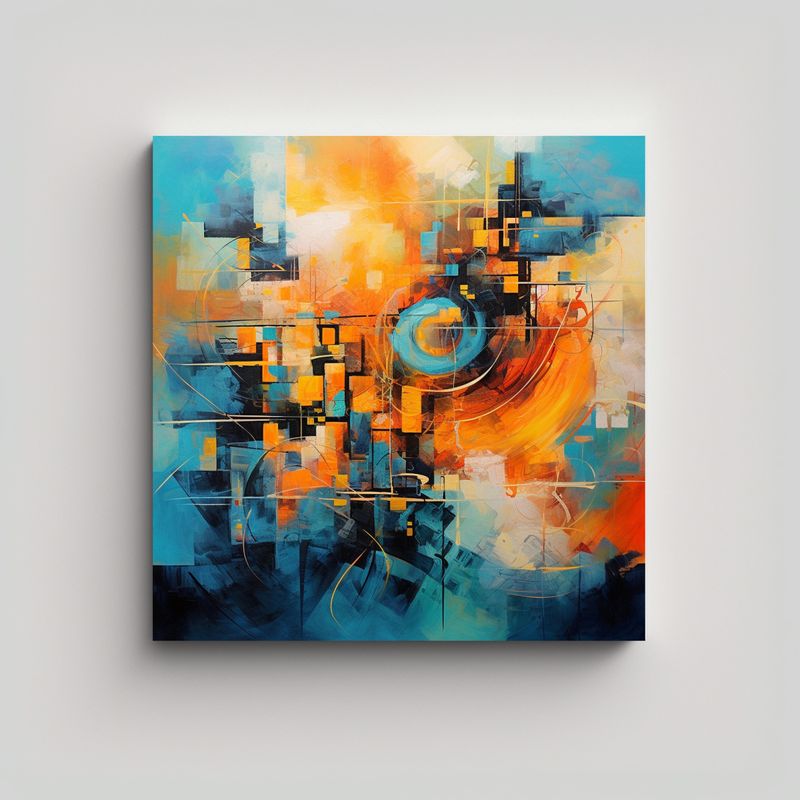 GENERICO - Pintura Decorativa De Tela Sublimada Estilo 80x80 Cm