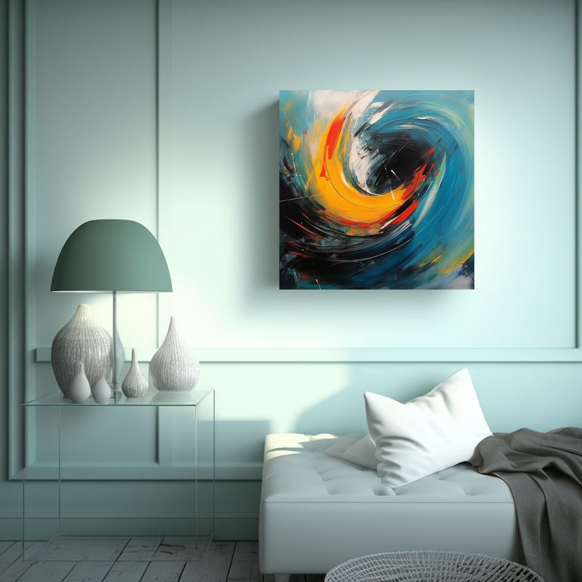 GENERICO - Cuadro Alta Calidad Belleza Abstracta Arte 360 70x70 Cm