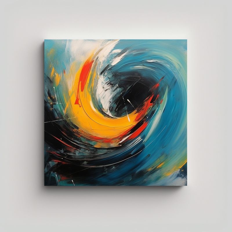 GENERICO - Cuadro Alta Calidad Belleza Abstracta Arte 360 60x60 Cm