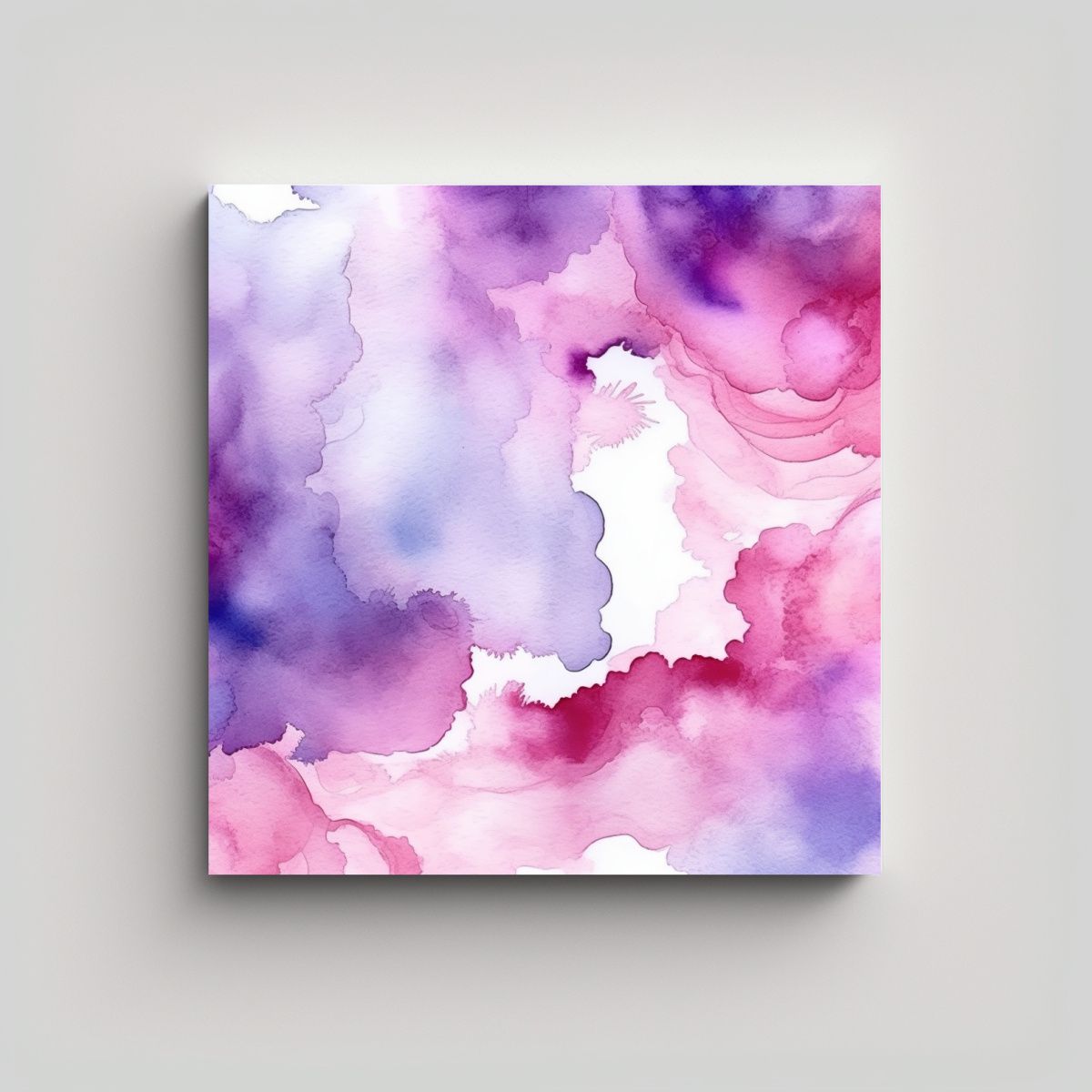 GENERICO - Pintura Decorativa Vanguardista, Fondo Acuarela 80x80 Cm