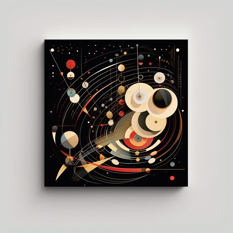 GENERICO - Pintura Decorativa De Lienzo De Tela Con 90x90 Cm