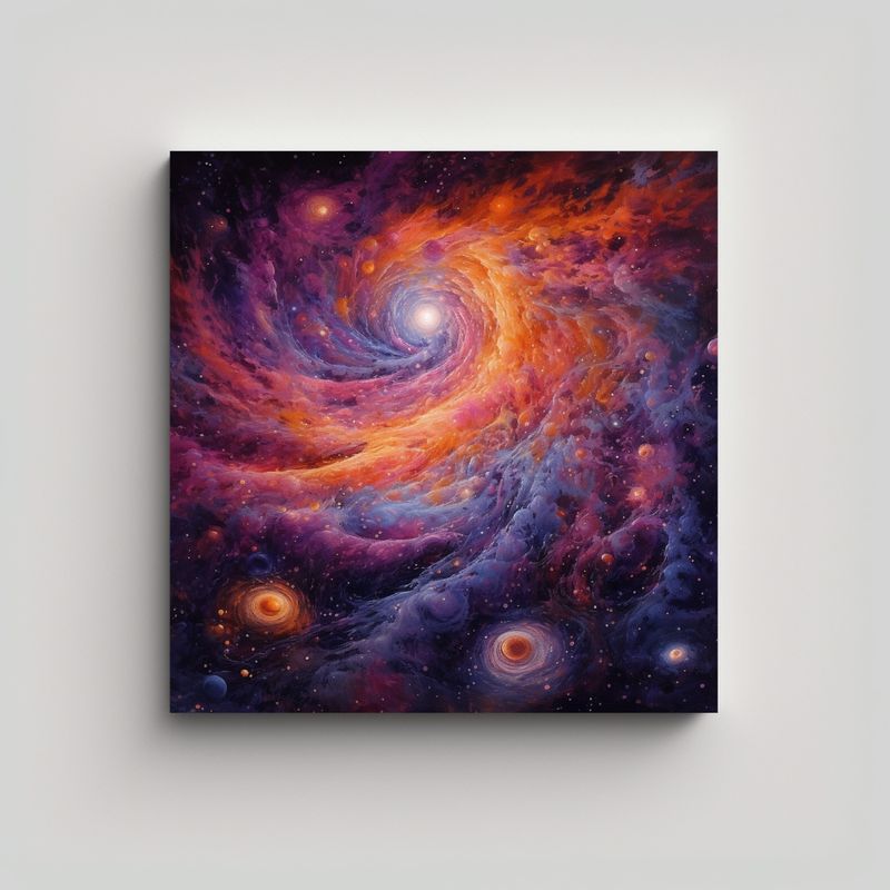 GENERICO - Pinturas Decorativas Lienzo Dormitorio Con 90x90 Cm