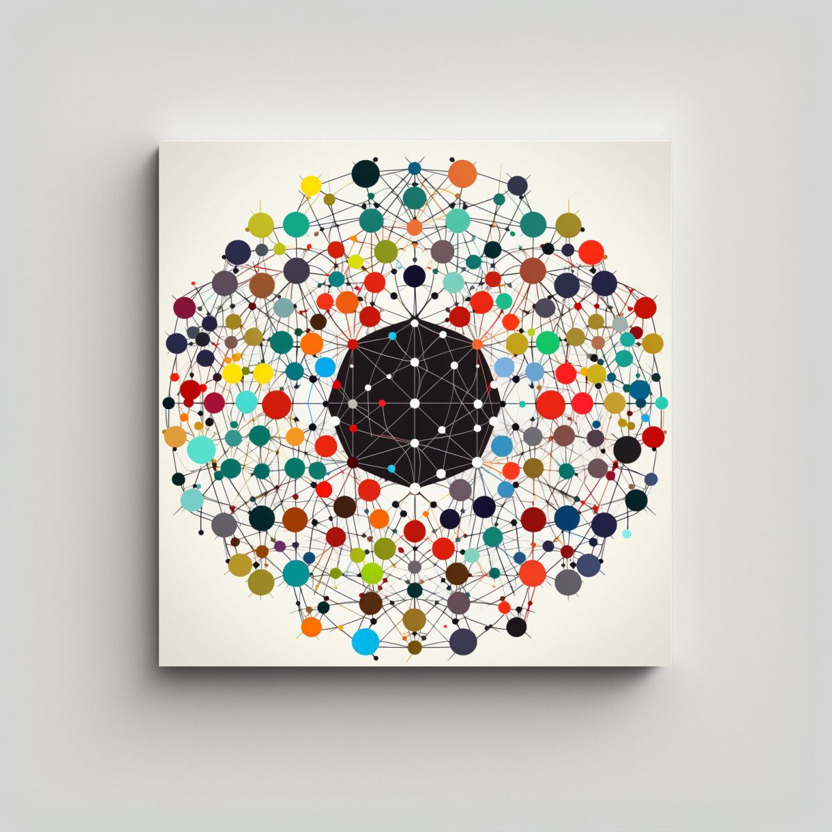 GENERICO - Lienzo De Tela Colores Luminosos Para La Densa 90x90 Cm