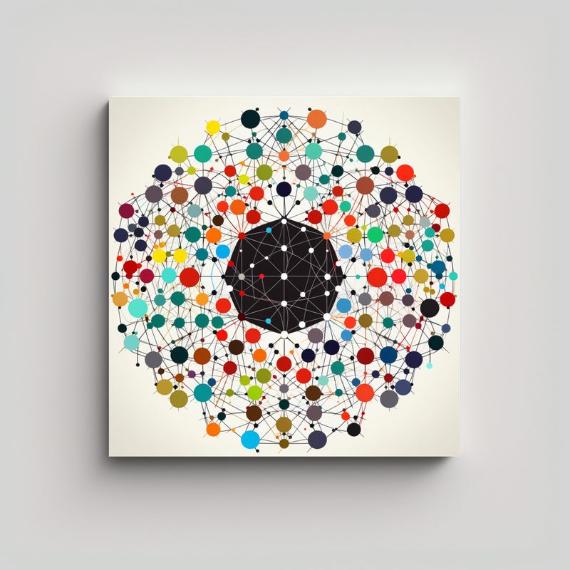 GENERICO - Lienzo De Tela Colores Luminosos Para La Densa 60x60 Cm