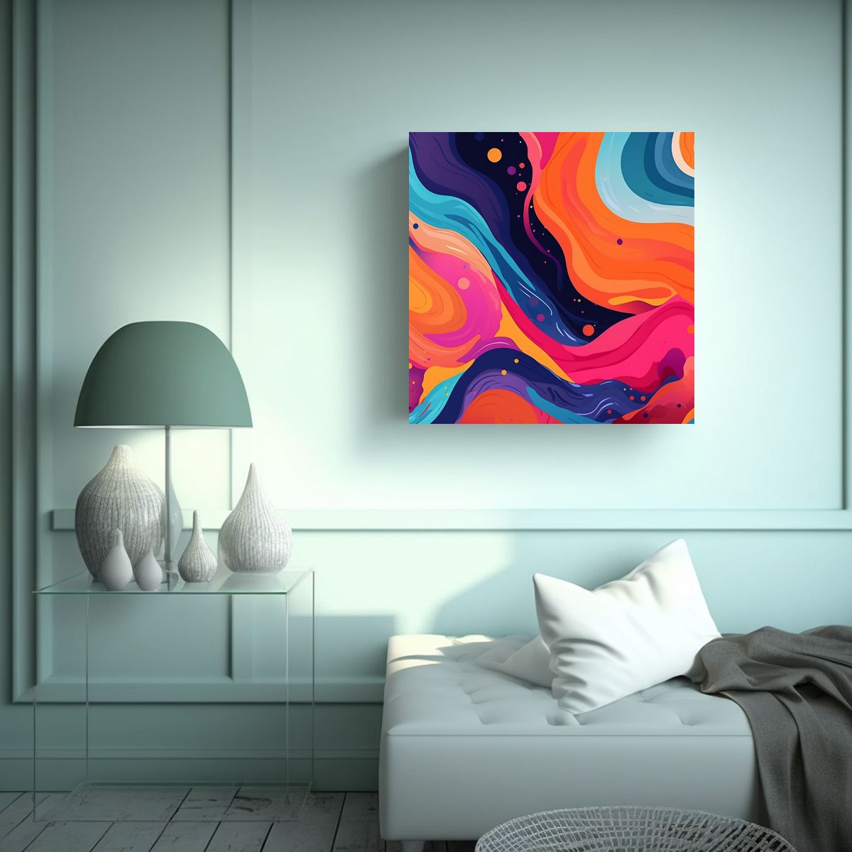 GENERICO - Banner Estético De Alta Calidad Con Composición 60x60 Cm