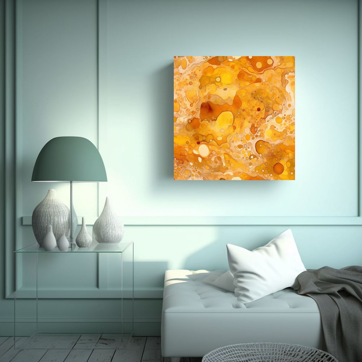 GENERICO - Lienzo De Tela Con Patrón Creativo De Tonos 90x90 Cm