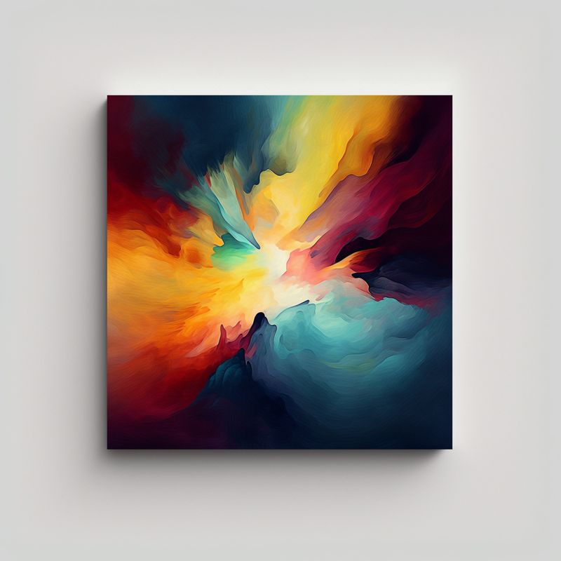 GENERICO - Pinturas Decorativas De Arte Concepto Floral 80x80 Cm