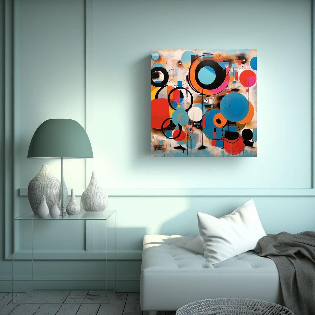 GENERICO - Lienzo Espectacular Exclusivo Arte Grafiti 90x90 Cm