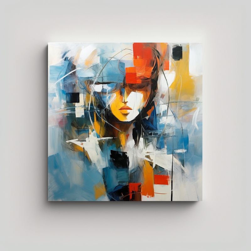 GENERICO - Arte De Pared Inspiracion Clasico Arlen Pintura 80x80 Cm
