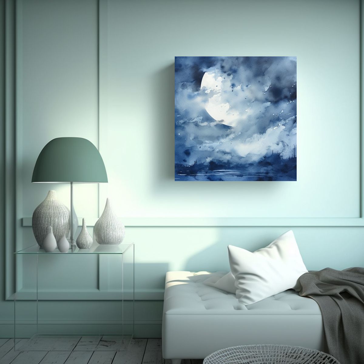 GENERICO - Pintura Decorativa En Bastidor: Armonía 80x80 Cm