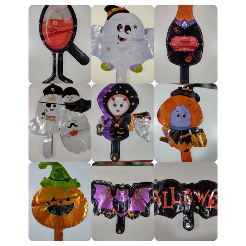 GENERICO - Pack Globos Metálicos Halloween 50unds