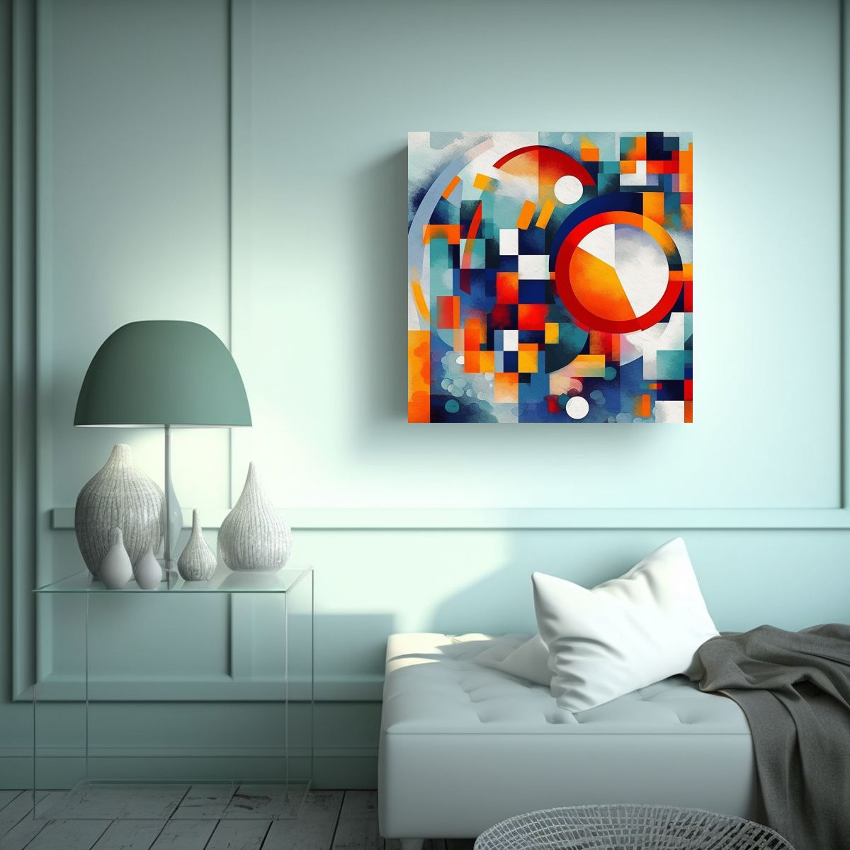 GENERICO - Cuadro Moderno Inspirado En La Decoración Ka 60x60 Cm.