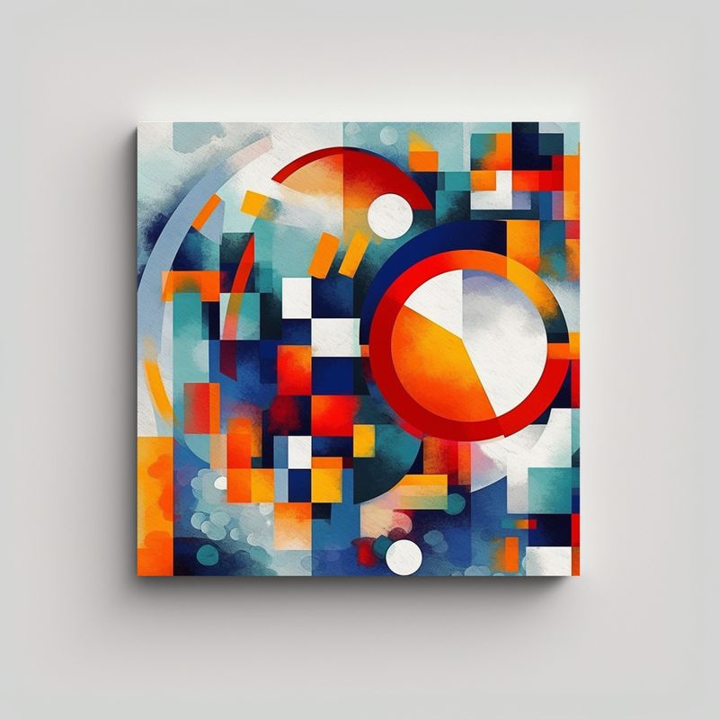 GENERICO - Cuadro Moderno Inspirado En La Decoración Ka 80x80 Cm