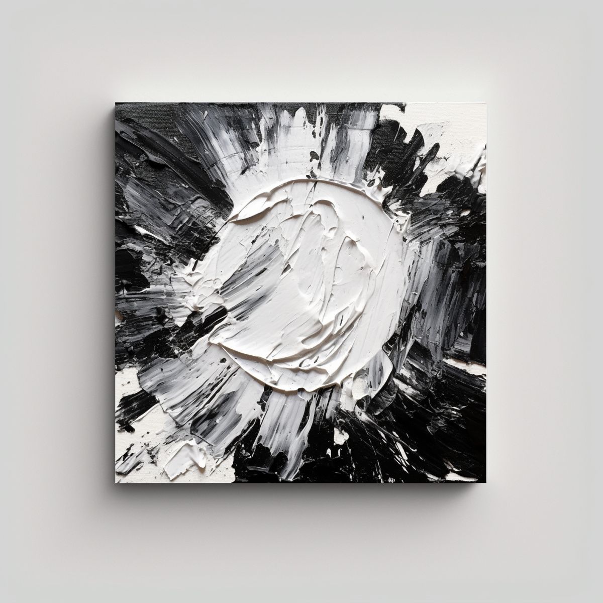 GENERICO - Pintura Acrílica Abstracta De Lienzo Arte 80x80 Cm