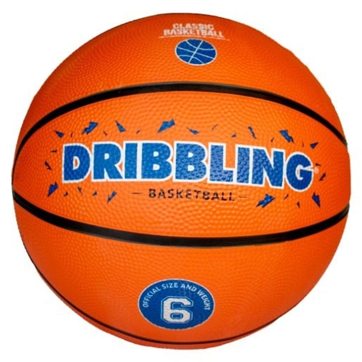 DRB - Balón Básquetbol DRB Goma Naranjo N°6