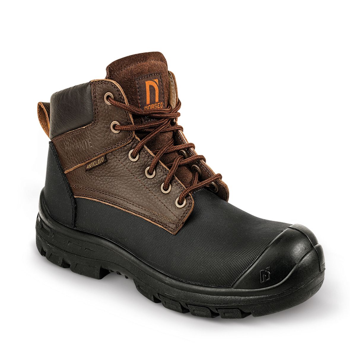 NORSEG - Zapato deSeguridad NS600 Antiacido Café Hombre NORSEG