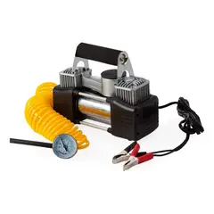 IMPORTCLICK - Compresor Aire Auto Metálico Doble Cilindro Retráctil