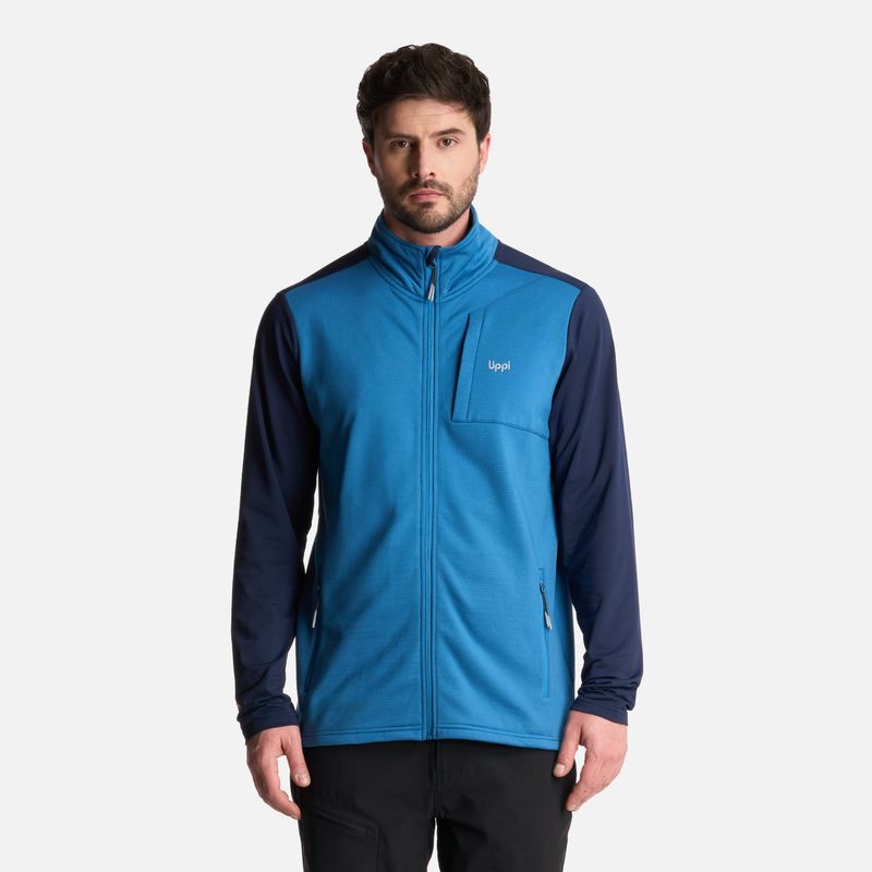 LIPPI - Polerón Hombre Dawson Nano-F Full Zip Azul Lippi