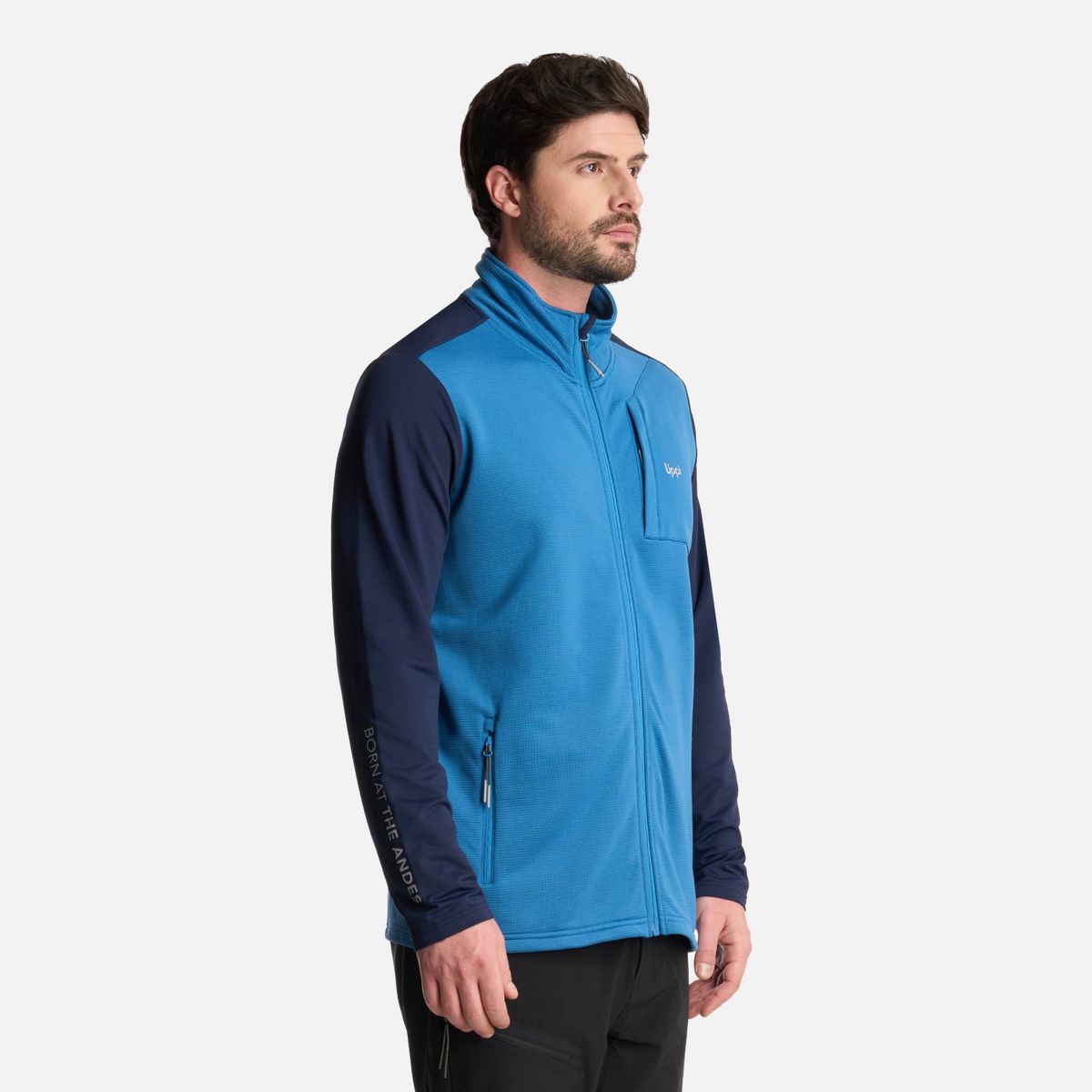 LIPPI - Polerón Hombre Dawson Nano-F Full Zip Azul Lippi