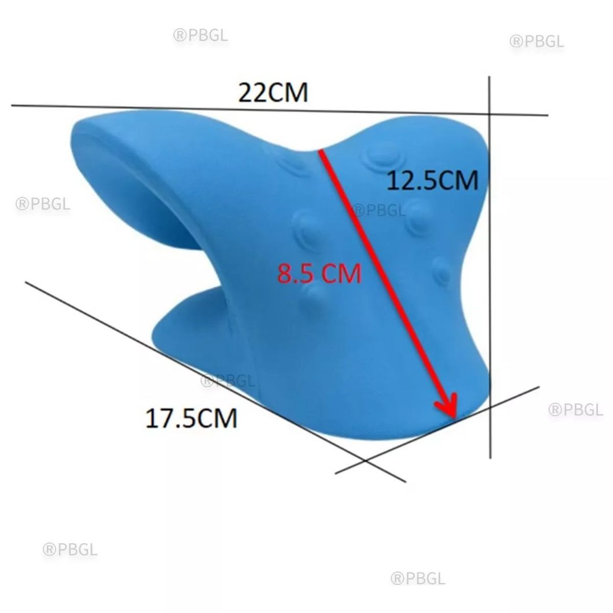 GENERICO - Almohada Tracción Cervical Cuello Quiropráctica Relajante